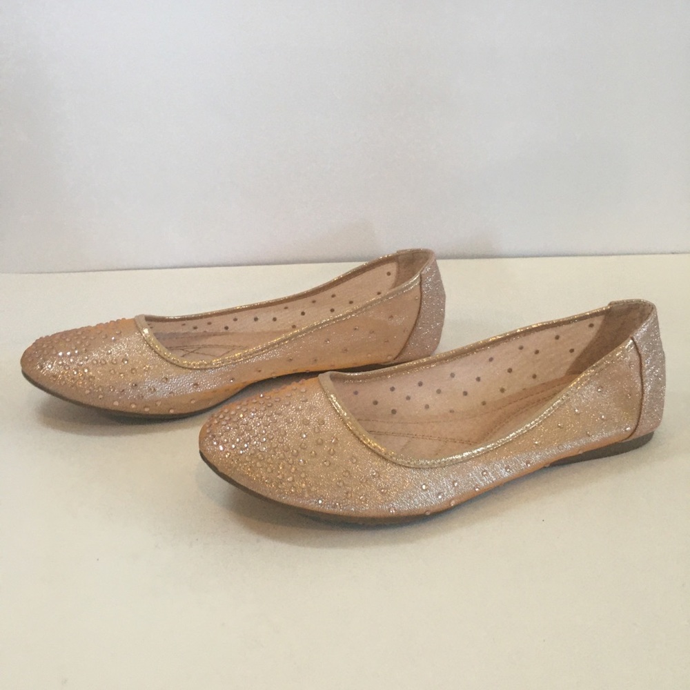 Forever 21 Flat Sparkle Shoes